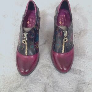 NWOT size 36 L’Artiste leather multicolour shoes